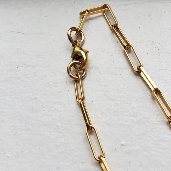 Brand new gold fill brick 19" chain - Picture 3 of 3